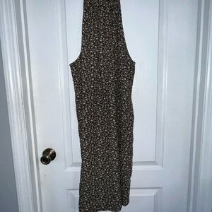 Prana Green and White Patterned Dress